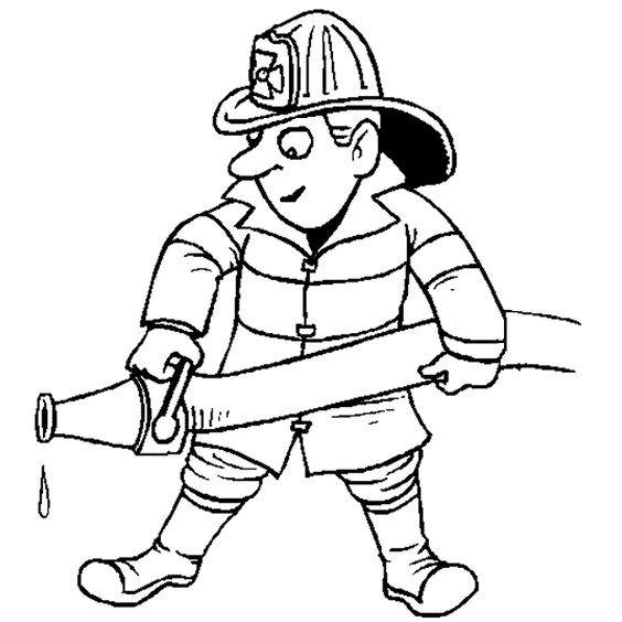 Free Simple Fire Safety Coloring Pages Linear printable