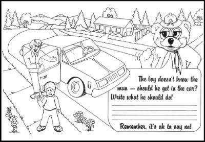 Free Simple Fire Safety Coloring Pages for Boys printable