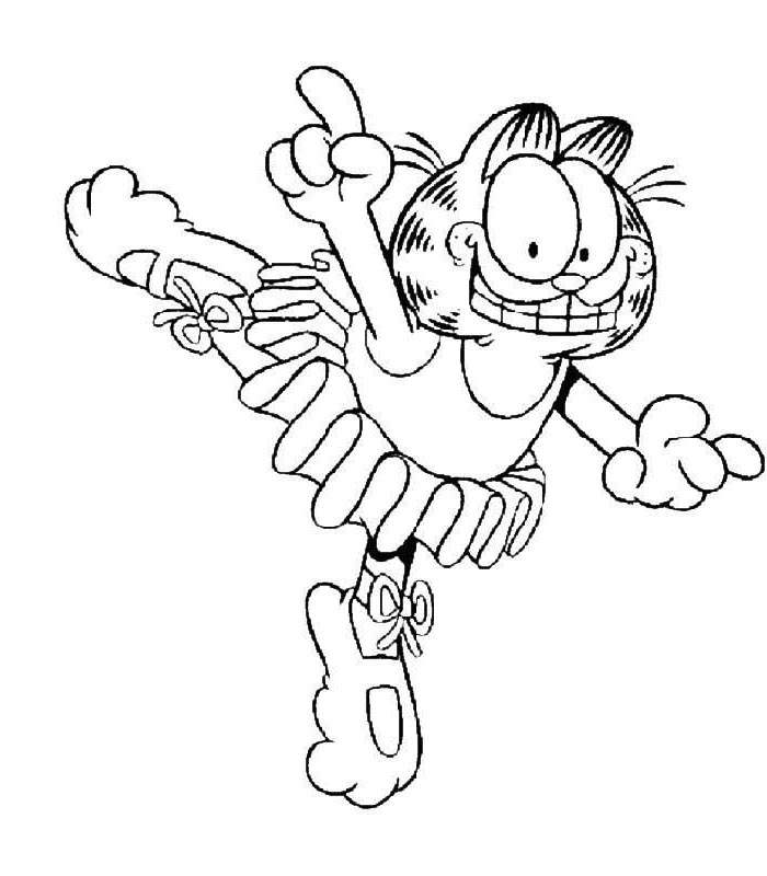 Free Simple Garfield Coloring Pages Free to Print printable