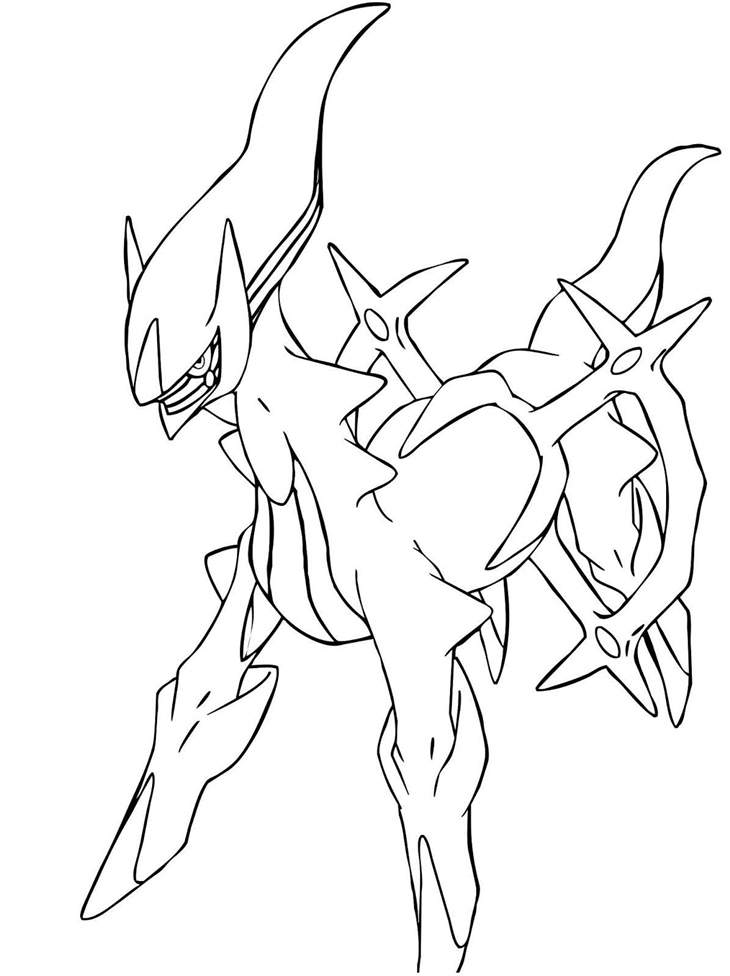 Free Simple Legendary Pokemon Coloring Pages Free to Print printable