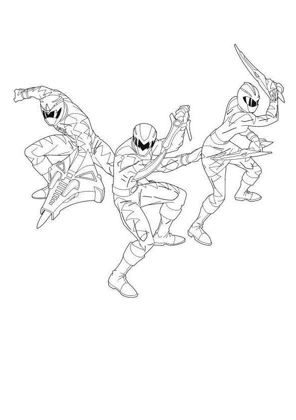 Free Simple Power Rangers Coloring Pages Printable printable