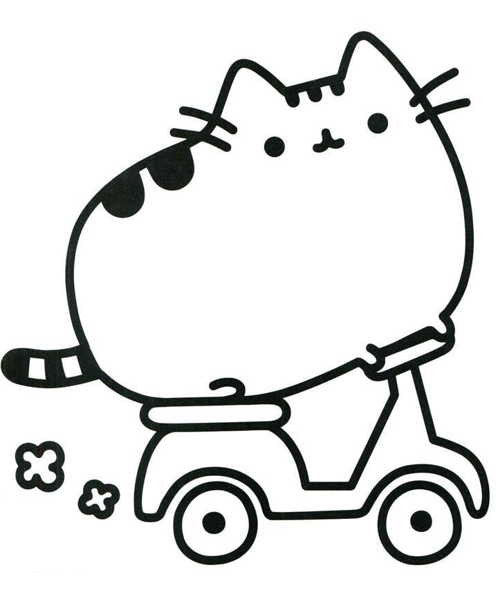Simple Pusheen Coloring Pages Activity Free Printable Coloring Pages pusheen-working-with-laptop-coloring-page-pusheen-coloring-pages