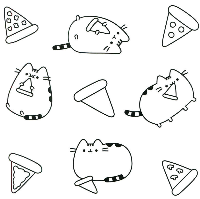 Simple Pusheen Coloring Pages Activity Free Printable Coloring Pages Images