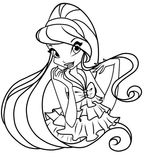 Free Simple Winx Coloring Pages Free to Print printable