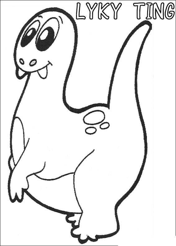 Free Simple Yokomon Coloring Pages Black and White LYKY TING printable