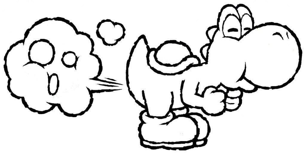 Simple Yoshi Coloring Pages for Girls - Free Printable ...
