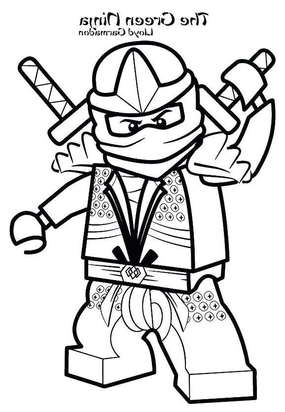Free The LEGO Ninjago Coloring Pages Black and White printable