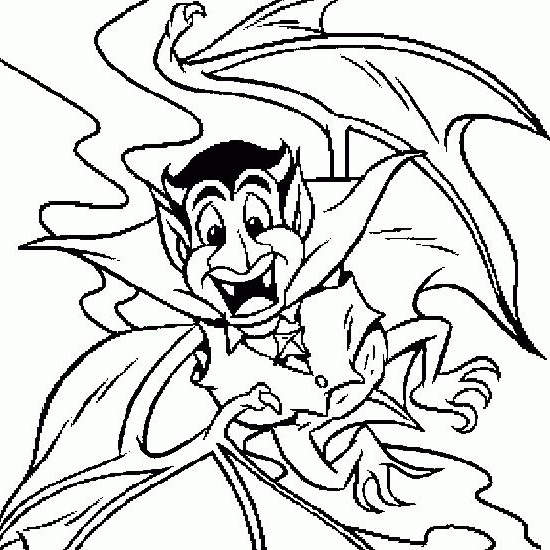 Free Vampire Dracula Coloring Pages for Kids printable