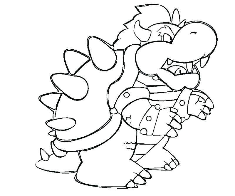 Free Yoshi Coloring Pages Black and White printable