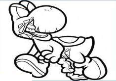 Free Yoshi Coloring Pages Clipart printable