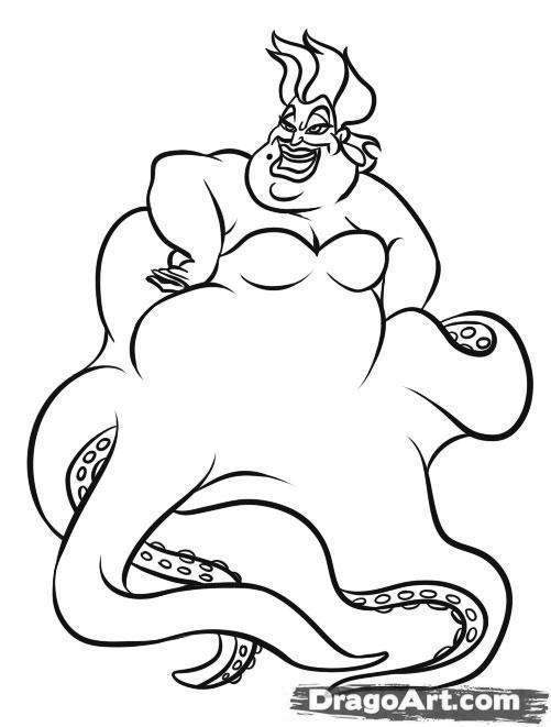 Ariel Coloring Pages Collection of for Kids Ursula 80 - Free Printable ...