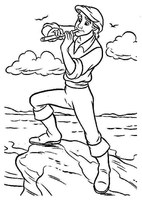 Free Ariel Coloring Pages Inspirational Activity Prince Eric 32 printable