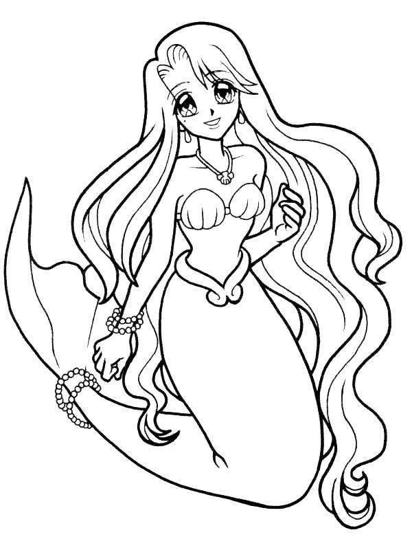 Free Ariel Coloring Pages Inspirational Clipart Mermaid Online 84 printable