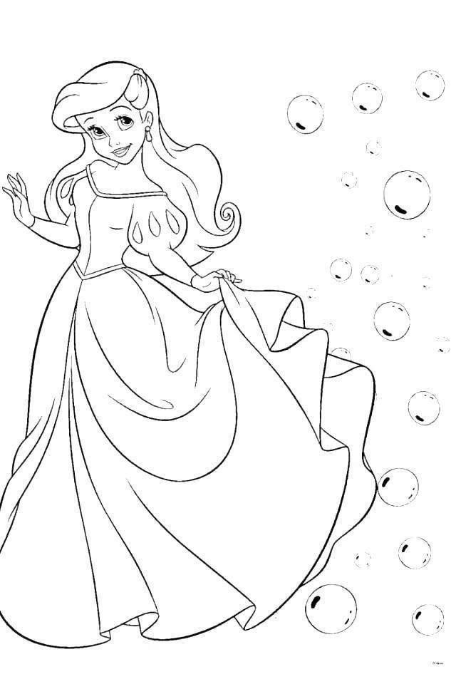 Free Ariel Coloring Pages New Activity Games Online 2598 printable