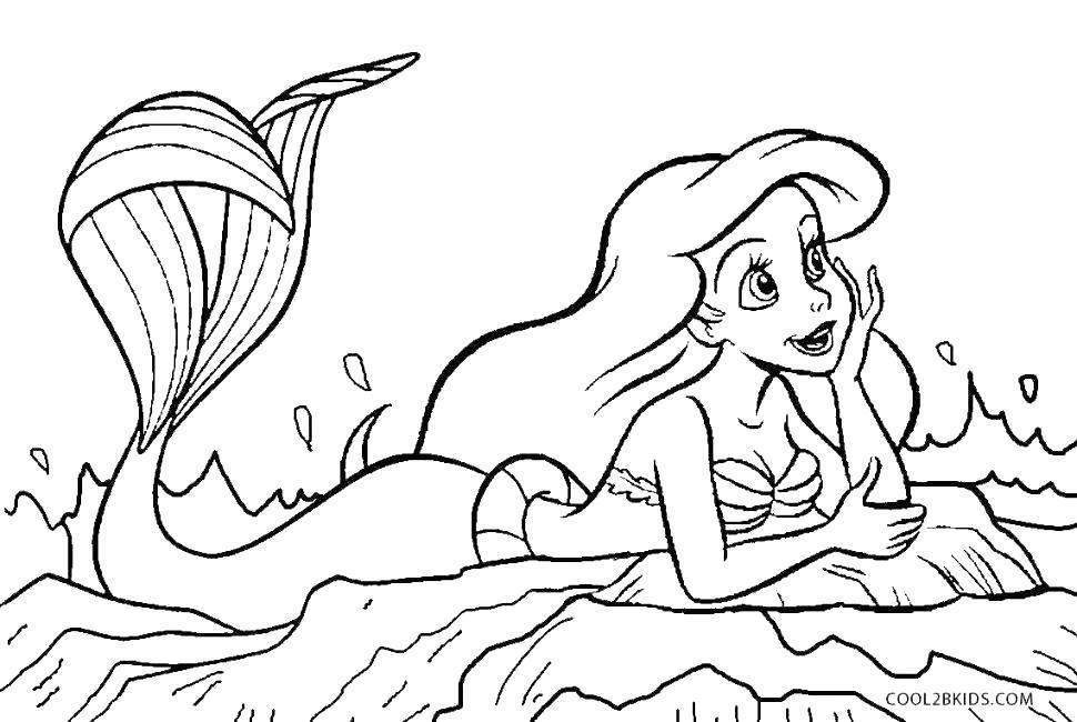 Free Ariel Coloring Pages Printable Coloring Book Page Mermaid For Kids 2022 printable