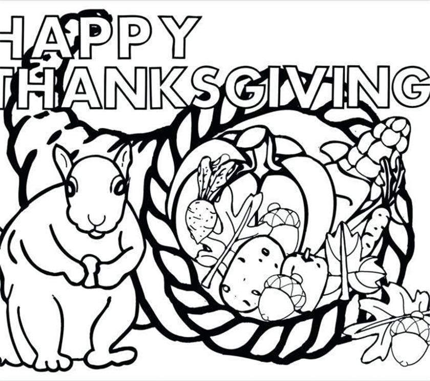 Free Cornucopia Coloring Pages Free Characters printable