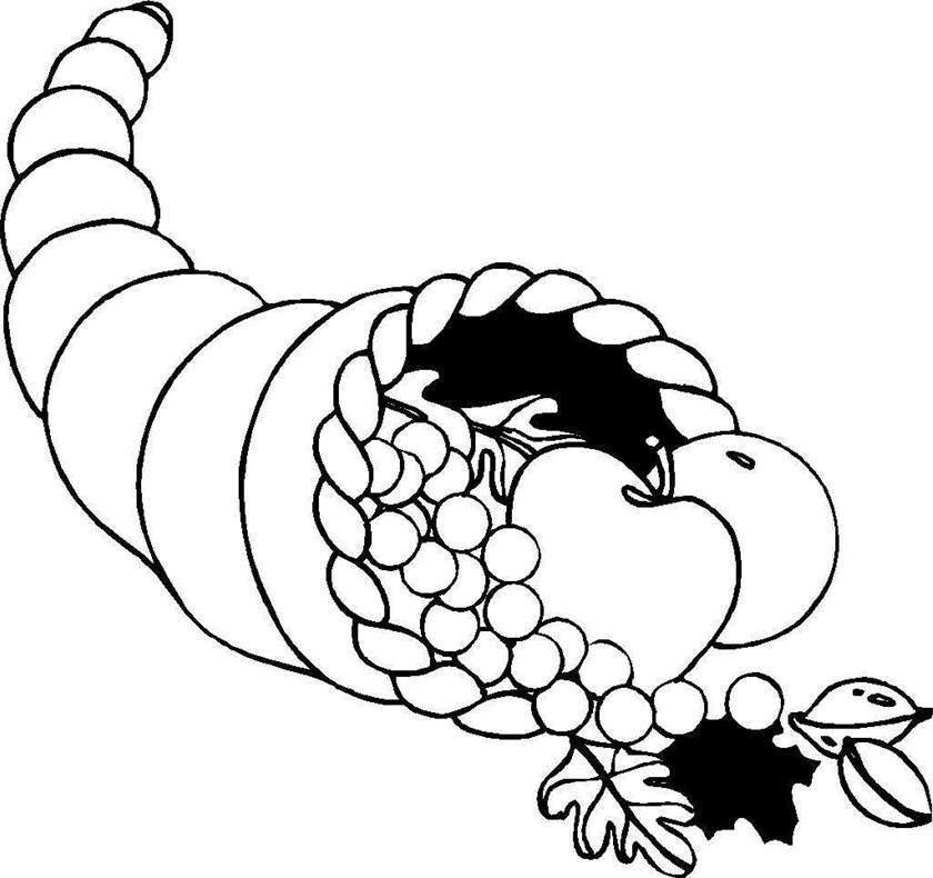 Free Cornucopia Coloring Pages New Pictures printable