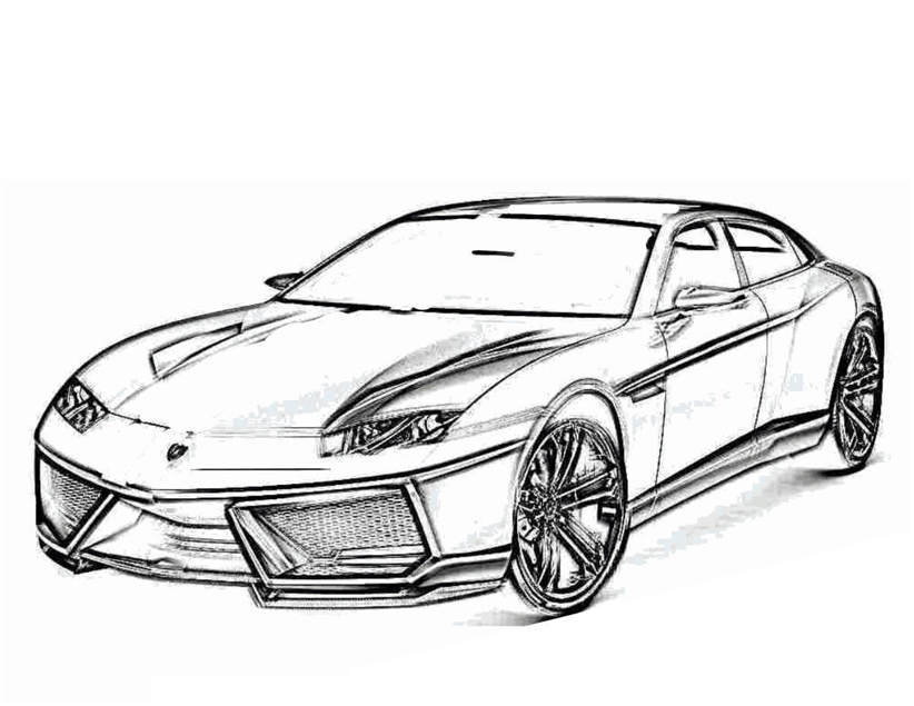 Lamborghini Coloring Pages Free Pictures 320 - Free Printable Coloring