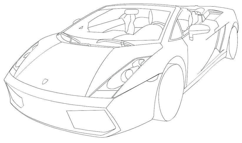 Lamborghini Coloring Pages Printable Fan Art Police 60 - Free Printable