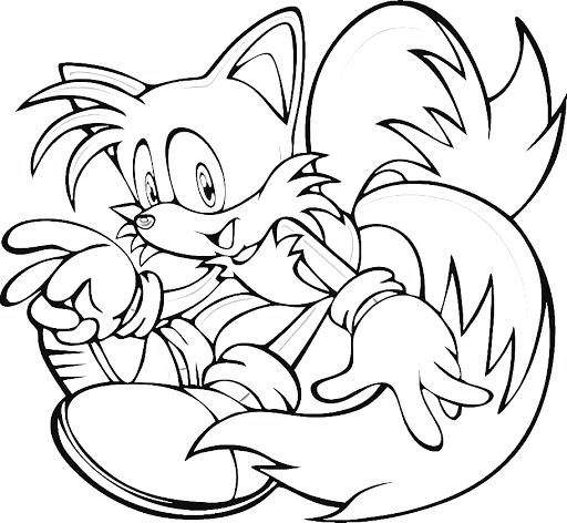 Sonic And Tails Pages Coloring Pages