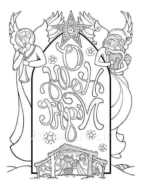 nativity coloring pages awesome