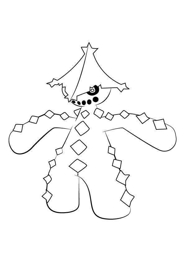 Free Cacturne from Pokemon Coloring Pages printable