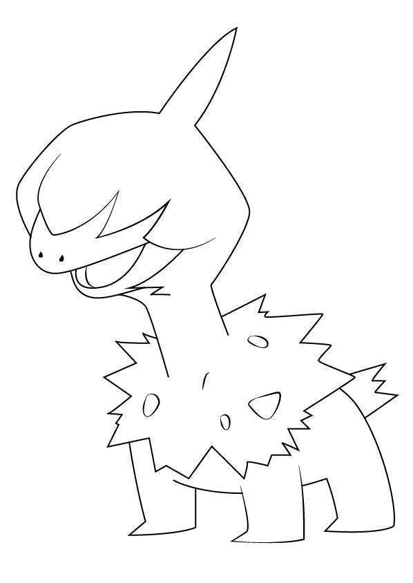 Free Deino from Pokemon Coloring Pages printable