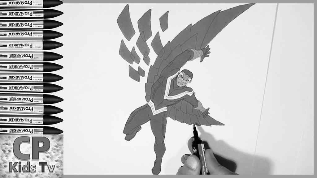 Avengers Falcon Coloring Page - 87+ File Include SVG PNG EPS DXF