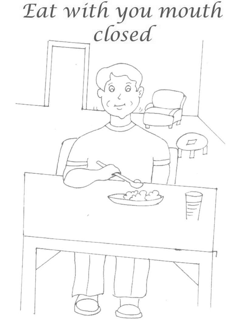Terrific Desk Manners Coloring Internet pages Small children Large - No cost Printable picture regarding Table Manners for Kids Printable named Wonderful Desk Manners Coloring Web pages Youngsters Large - Cost-free Printable