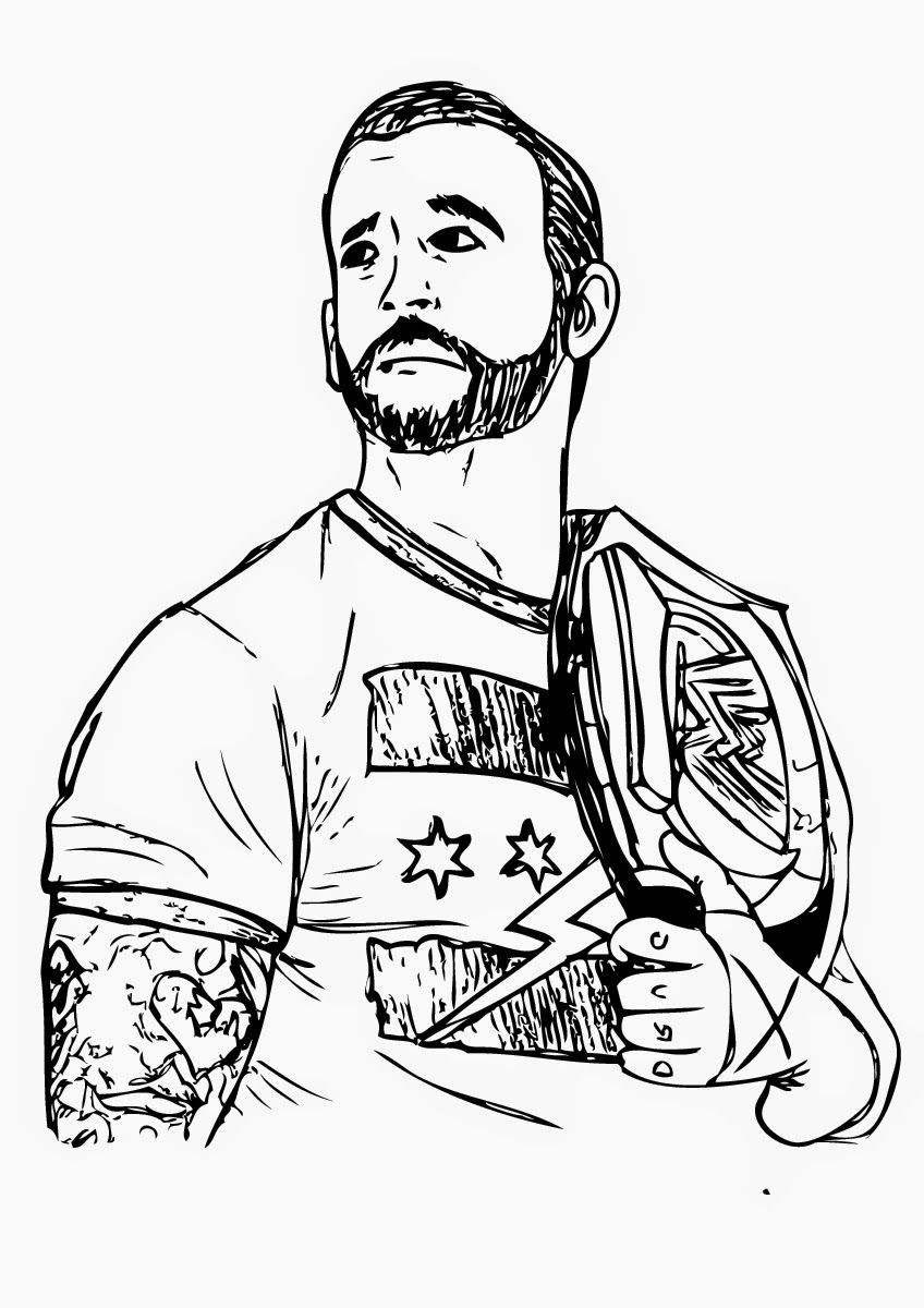 Coloring Pages Hardy Jeff Sheets Wwe Kids Wrestler Wrestling Sketch