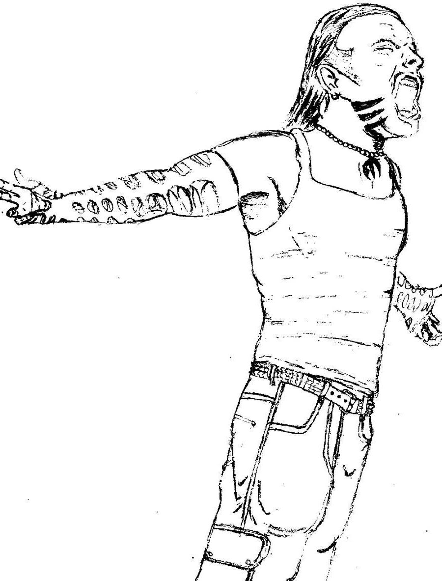 Wwe Jeff Hardy Coloring Pages