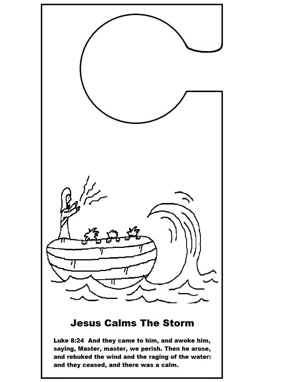 Calms The Storm Coloring Pages Activity Free Printable Calms The Storm Coloring Pages Activity