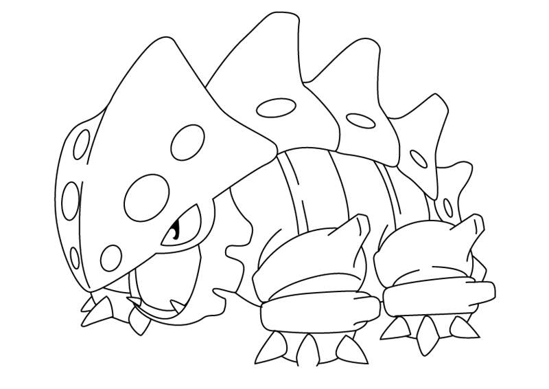 Free Lairon from Pokemon Coloring Pages printable