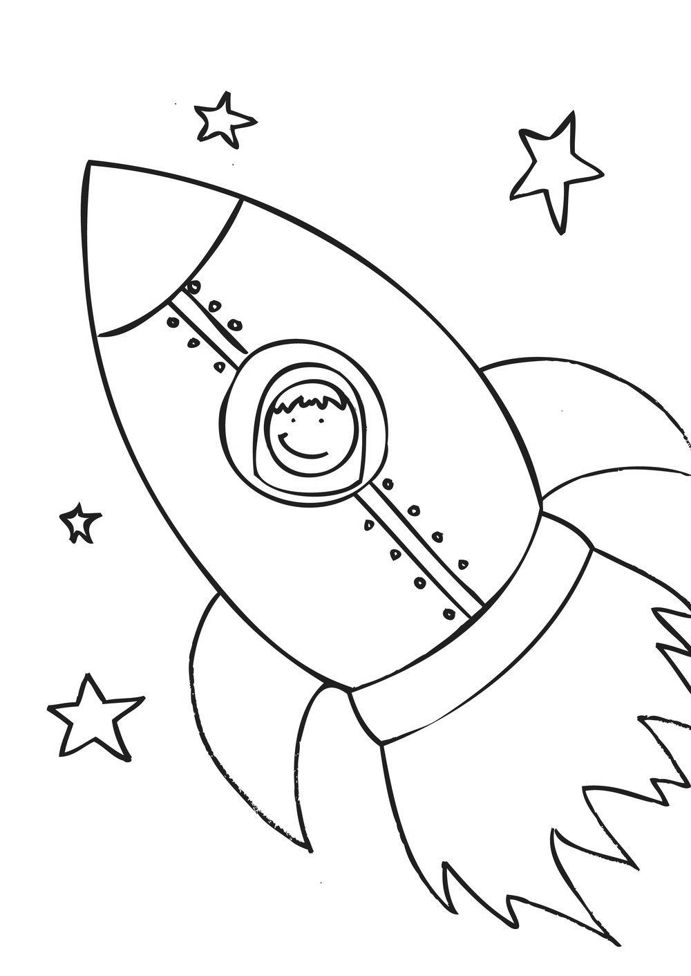 33 Rocket Ship Coloring Sheet - Free Printable Coloring Pages