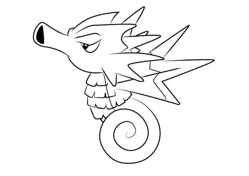 Free Seadra from Pokemon Coloring Pages printable