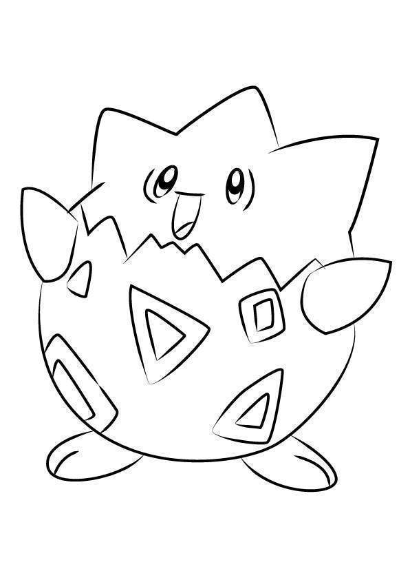 Free Togepi from Pokemon Coloring Pages printable