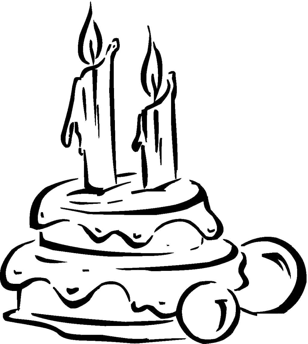 Birthday Candle Coloring Pages Cake Candles Free Printable