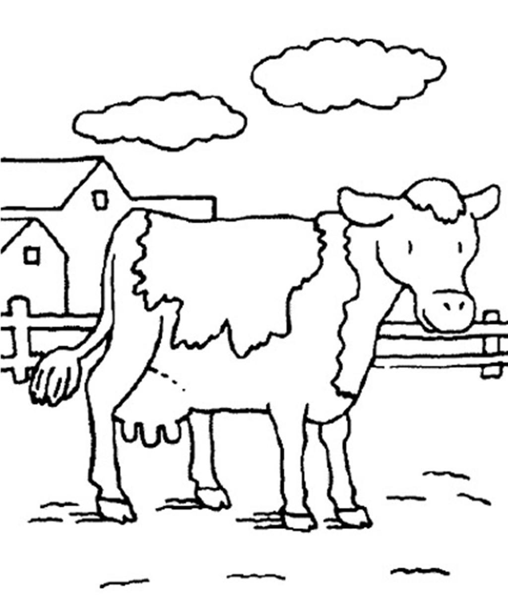 77 Top Coloring Page Milking Cow For Free