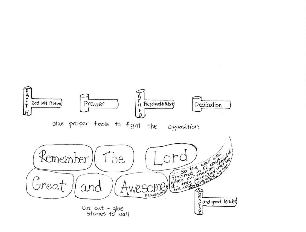 Nehemiah Builds The Wall Coloring Page - Wallpapers HD ...