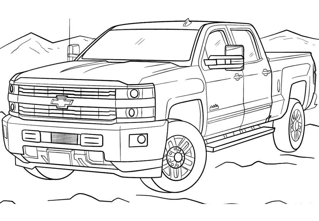 Dodge Diesel Truck Page Coloring Pages