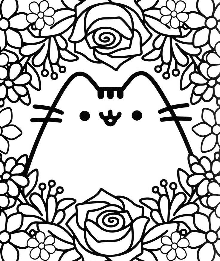 Free Free Pusheen Cat Coloring Pages 59 Fan Art printable