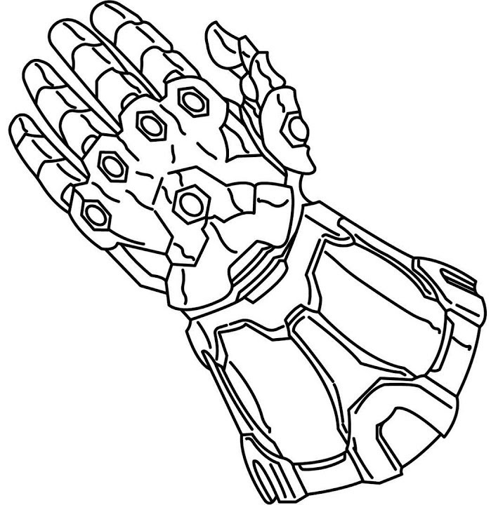 Free Infinity Gauntlet Coloring Pages Clipart printable