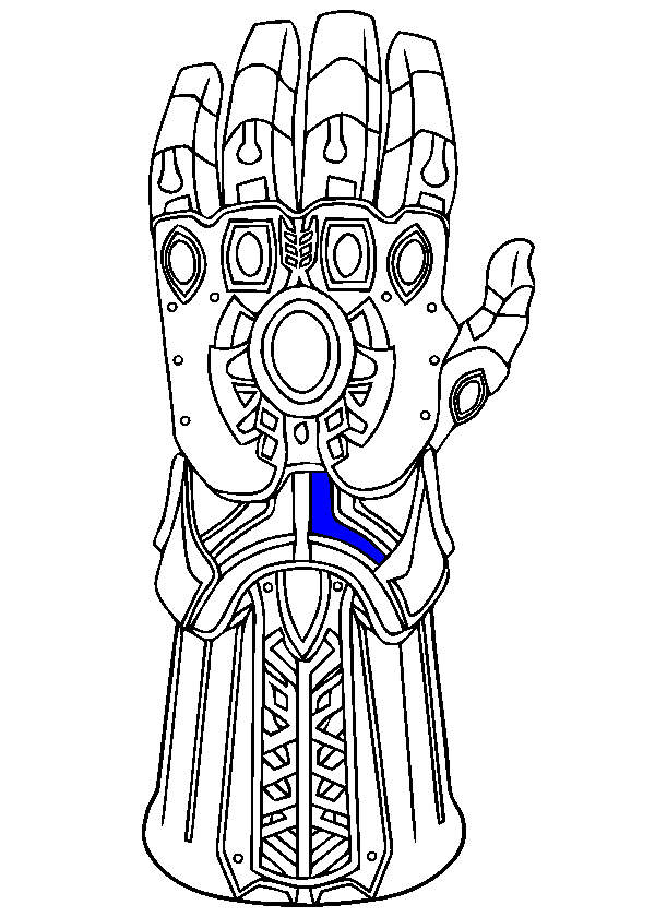 Free Infinity Gauntlet Coloring Pages for Kids printable