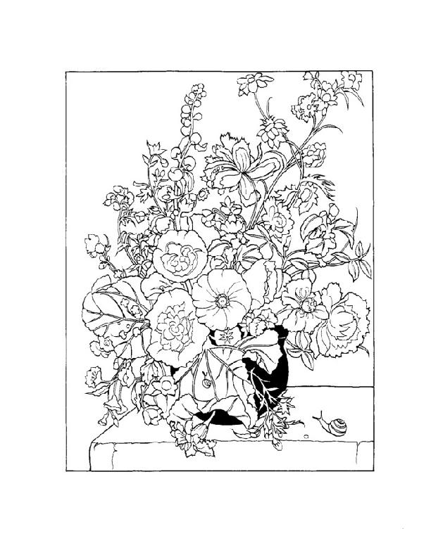 Printable May Flowers Coloring Pages - Super Kins Author