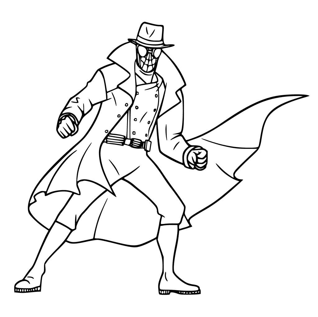 Spider Man Into The Spider Verse Coloring Pages For Kids Free 