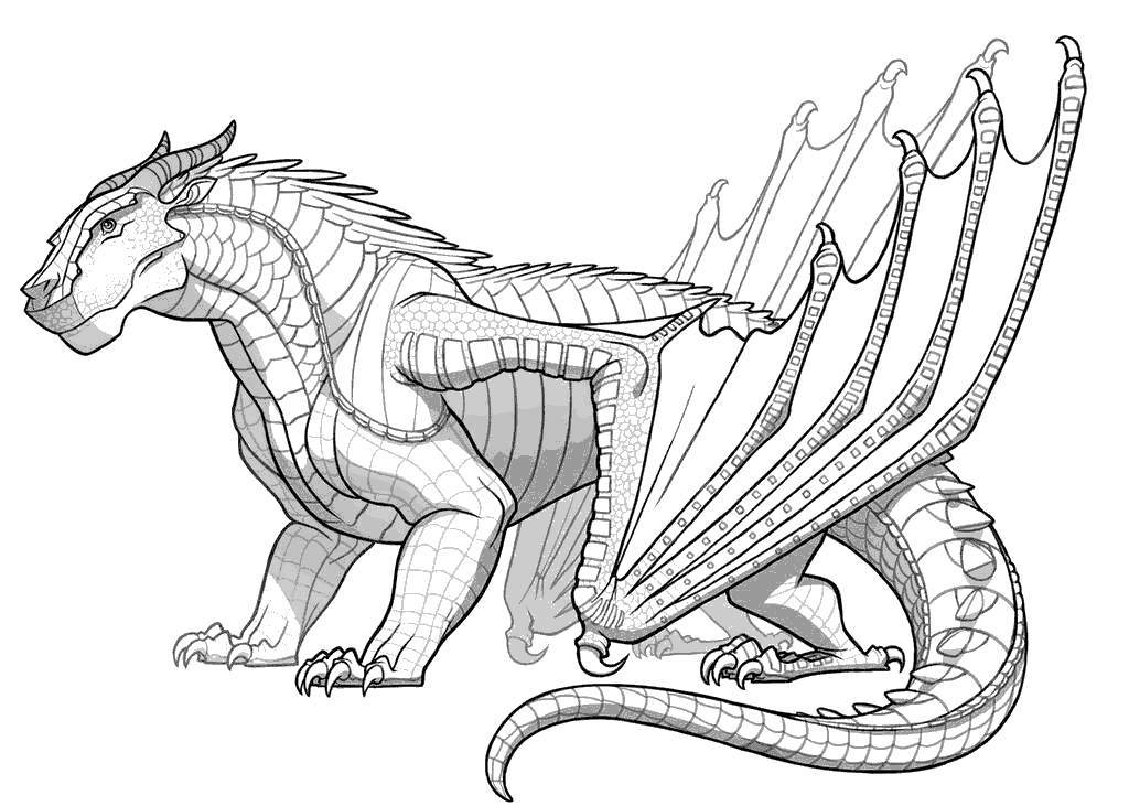 Free Wings Of Fire Coloring Pages Seawing Free Printable printable