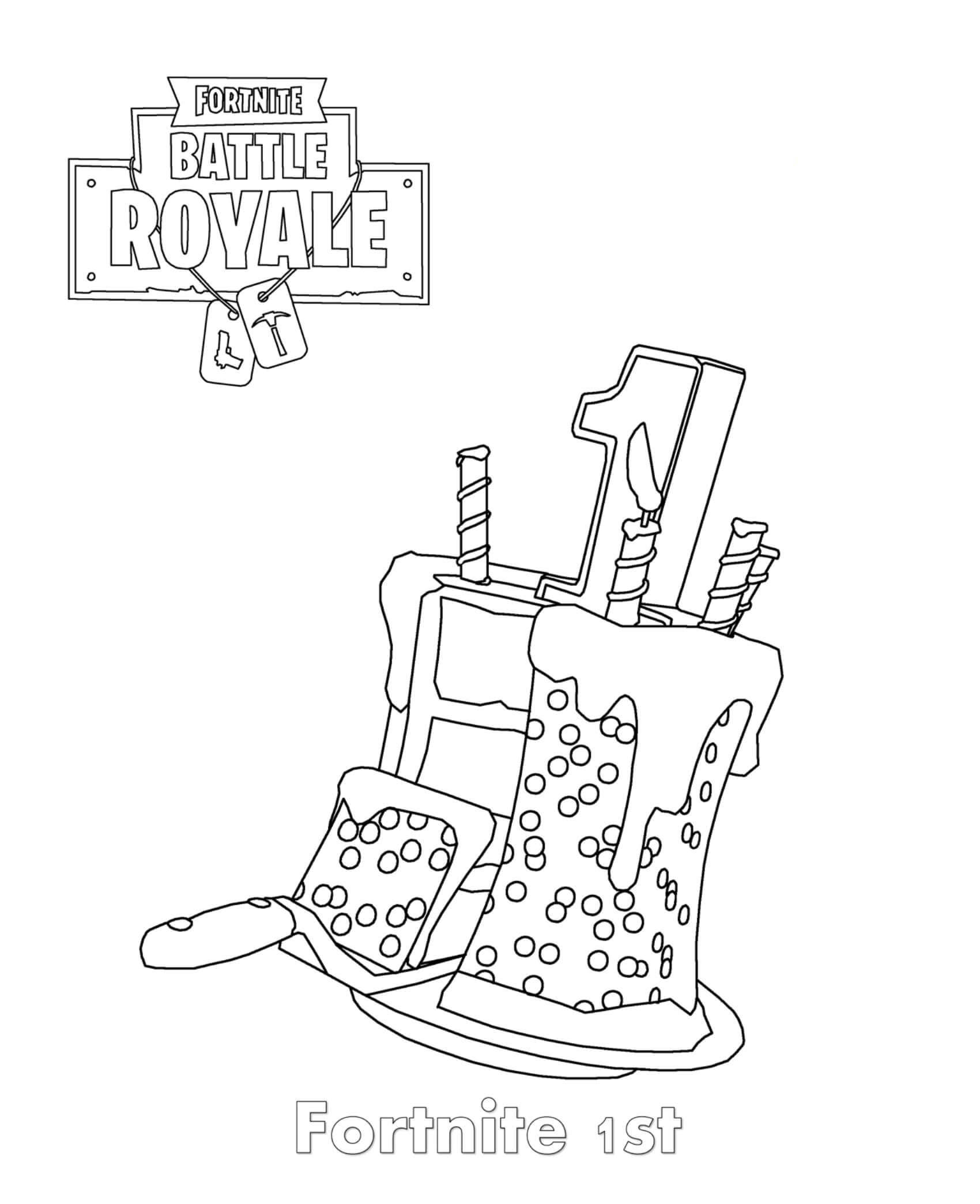 Fortnite V Bucks Coloring Pages