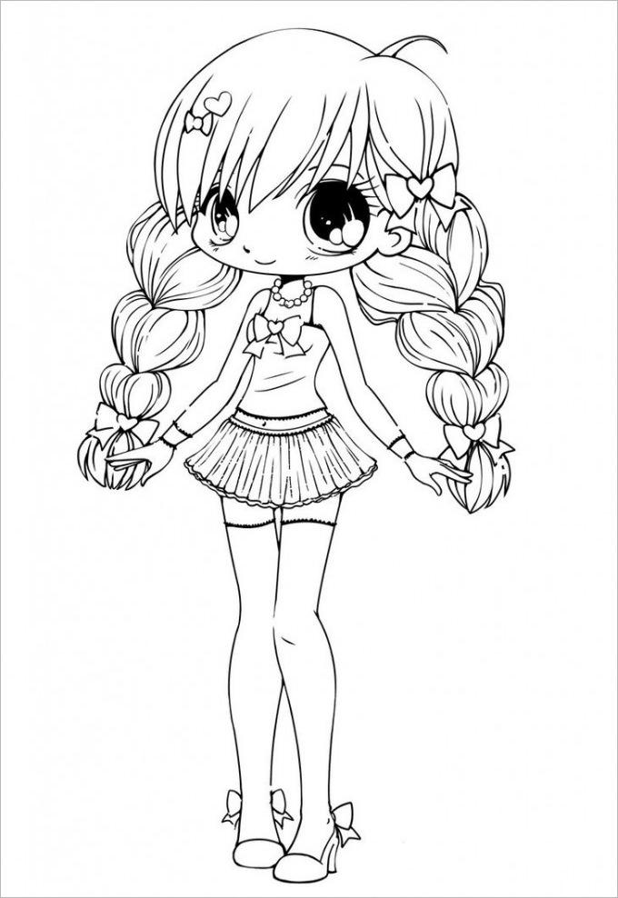 Gacha Life Coloring Pages Sketch - Free Printable Coloring Pages