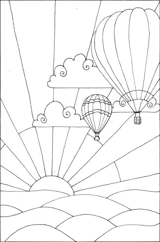 9200 Air Balloon Coloring Pages Download Free Images