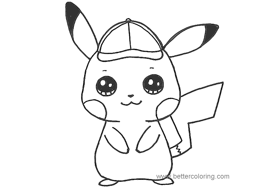 50 Best Ideas For Coloring Detective Pikachu Coloring Pages Printable